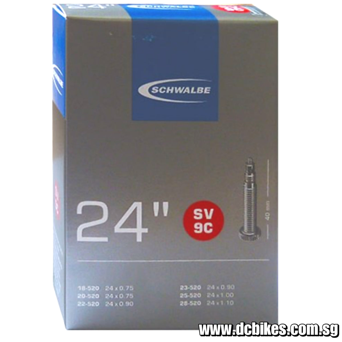 Schwalbe Standard Inner Tube – 26 X 1.5-2.5, 40mm Presta Valve, Ready To Roll