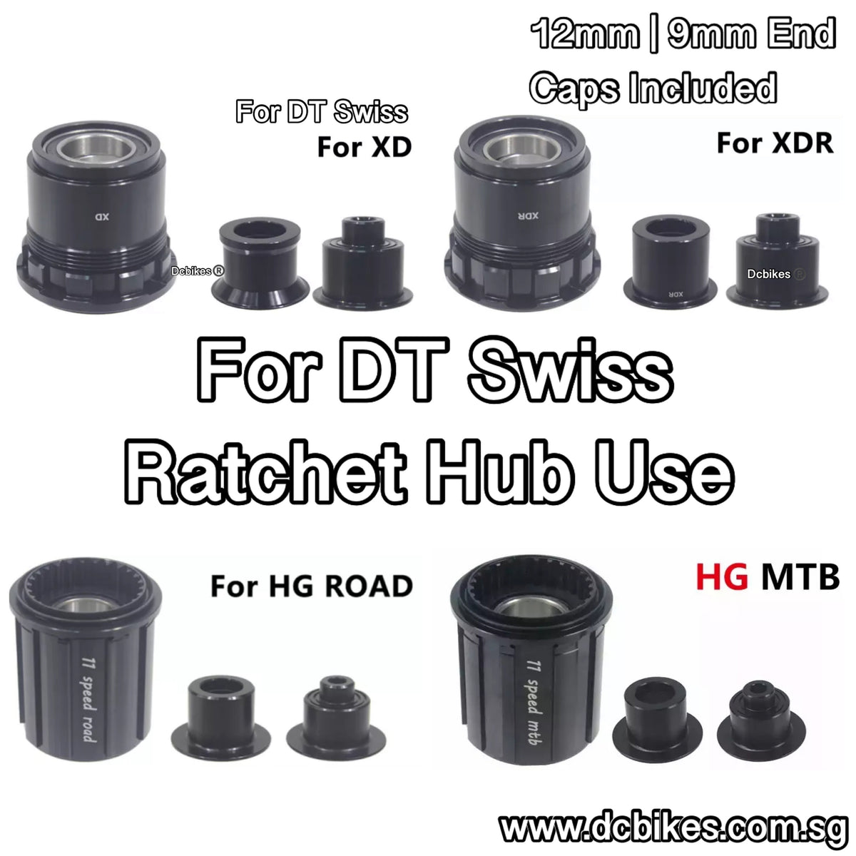 Freehub Driver HG | XD | XDR Cassette 12mm X 142mm | 148mm QR For