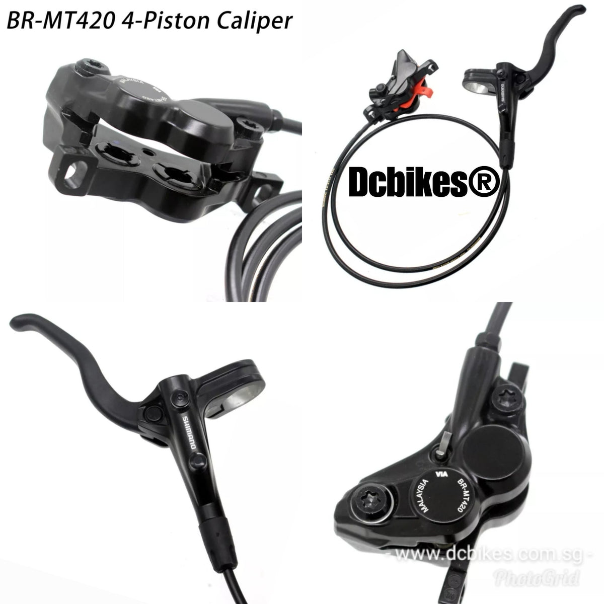Shimano MT420 4 Pistons Hydraulic Disc Bicycle Brakeset – Dcbikes
