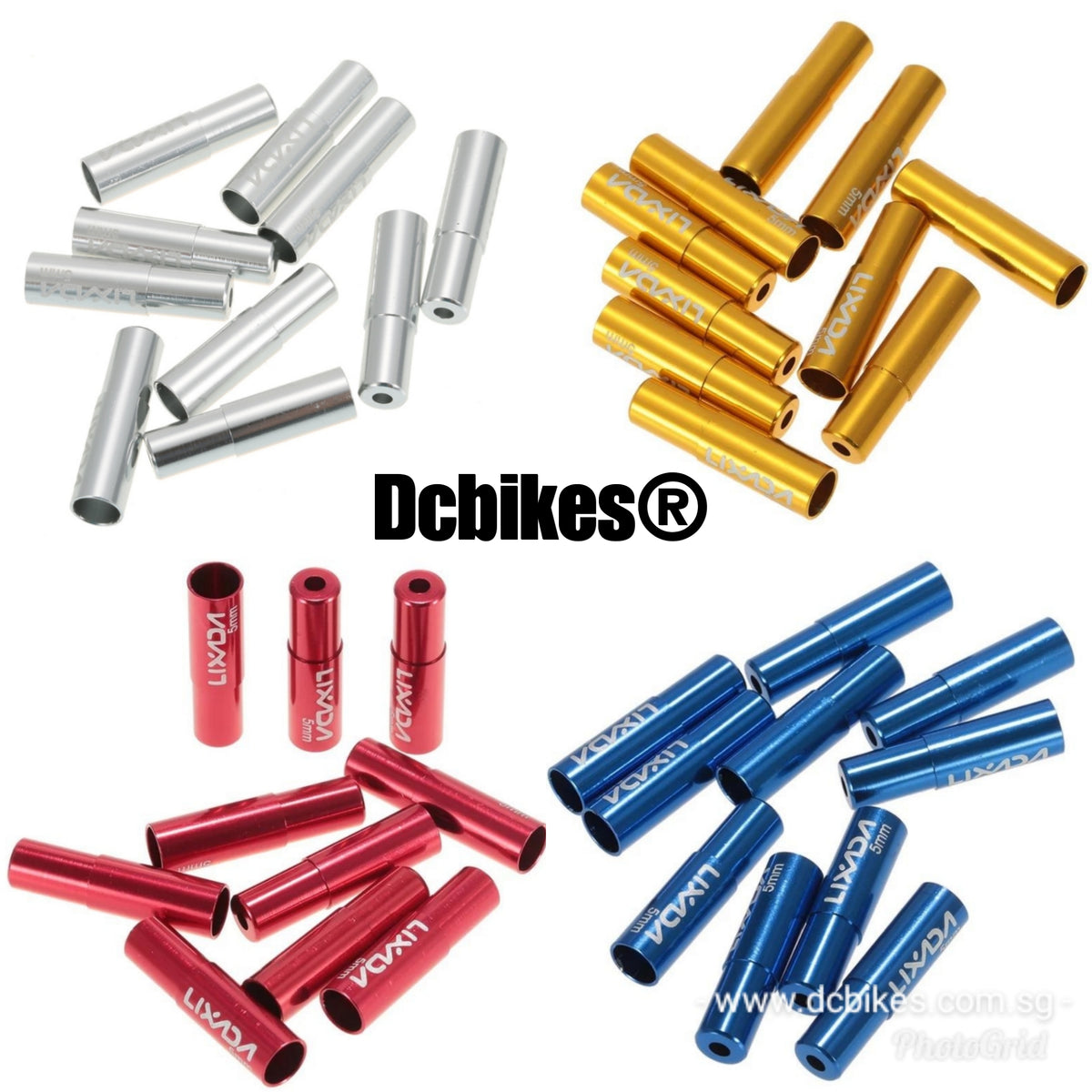 Shifter 4mm/Brake 5mm Anodized MTB Aluminum Cable Housing End Caps (2