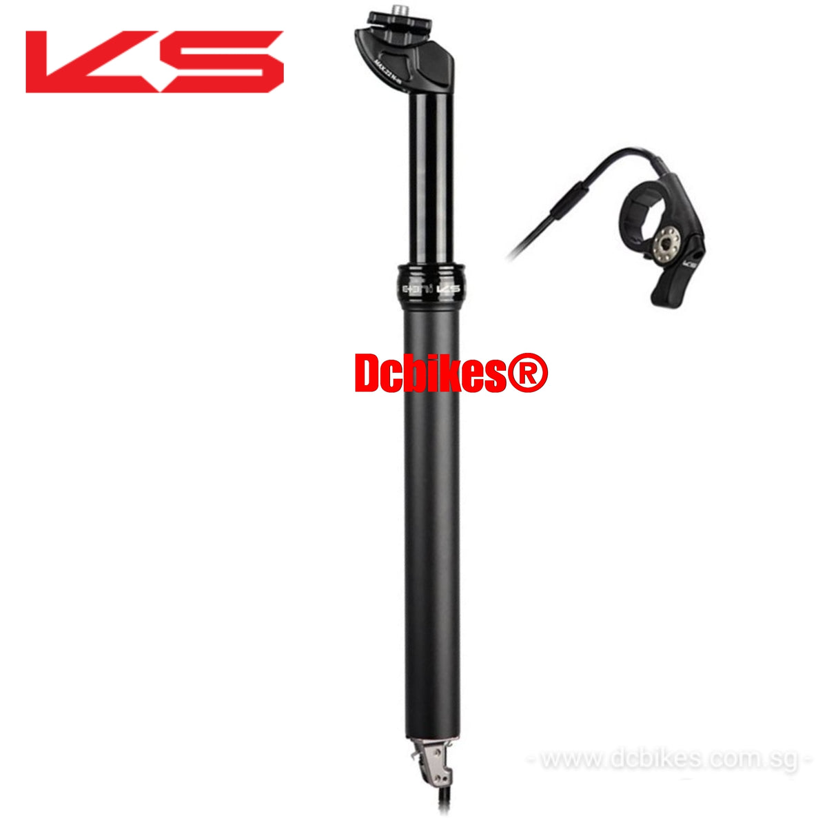 KS | Kind Shock 30.9mm/31.6mm 100mm Travel Internal Routing Dropper Post +  E10 Bar Remote Lever