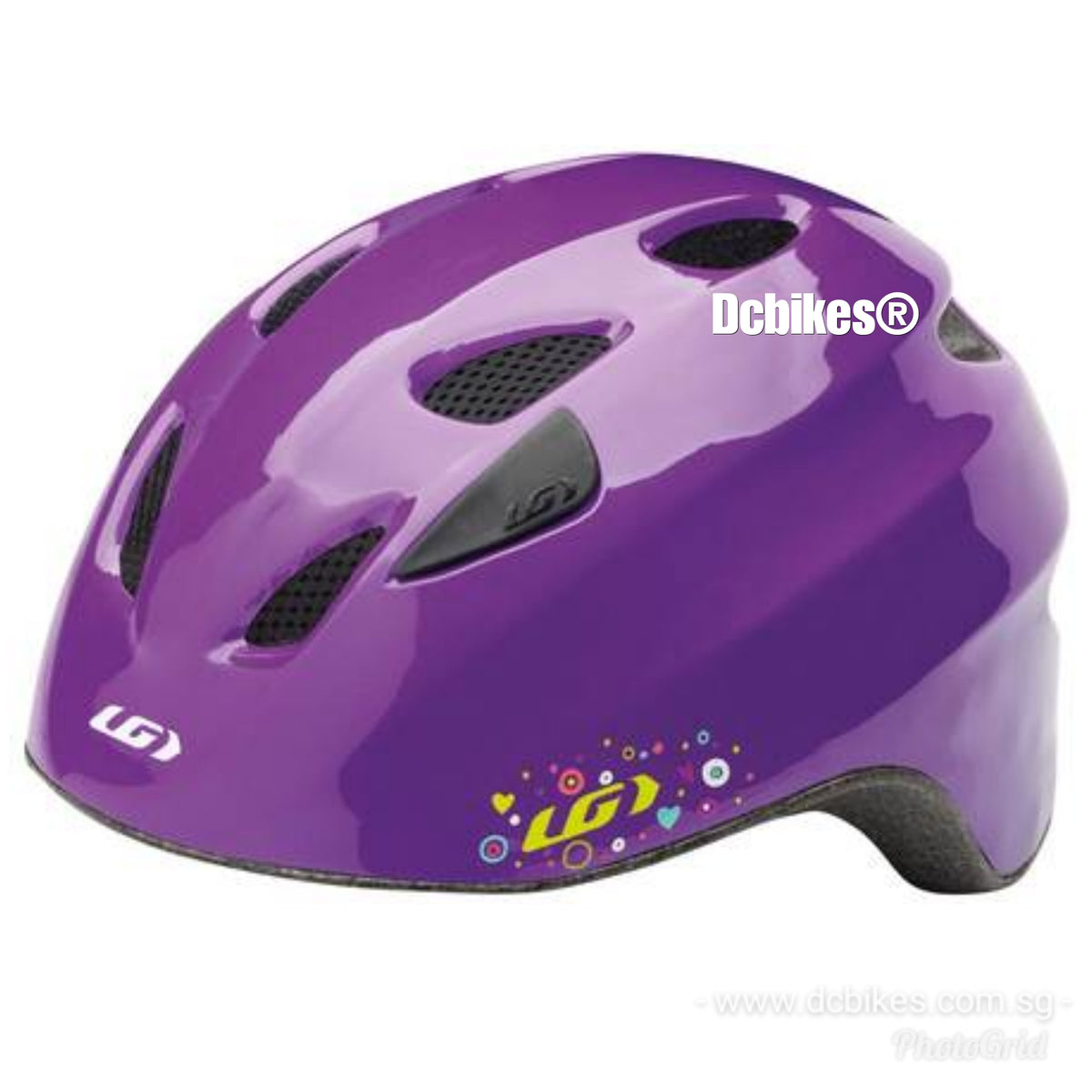 Louis Garneau X Brat Kids Junior Red Purple Protective Helmet Dcbikes