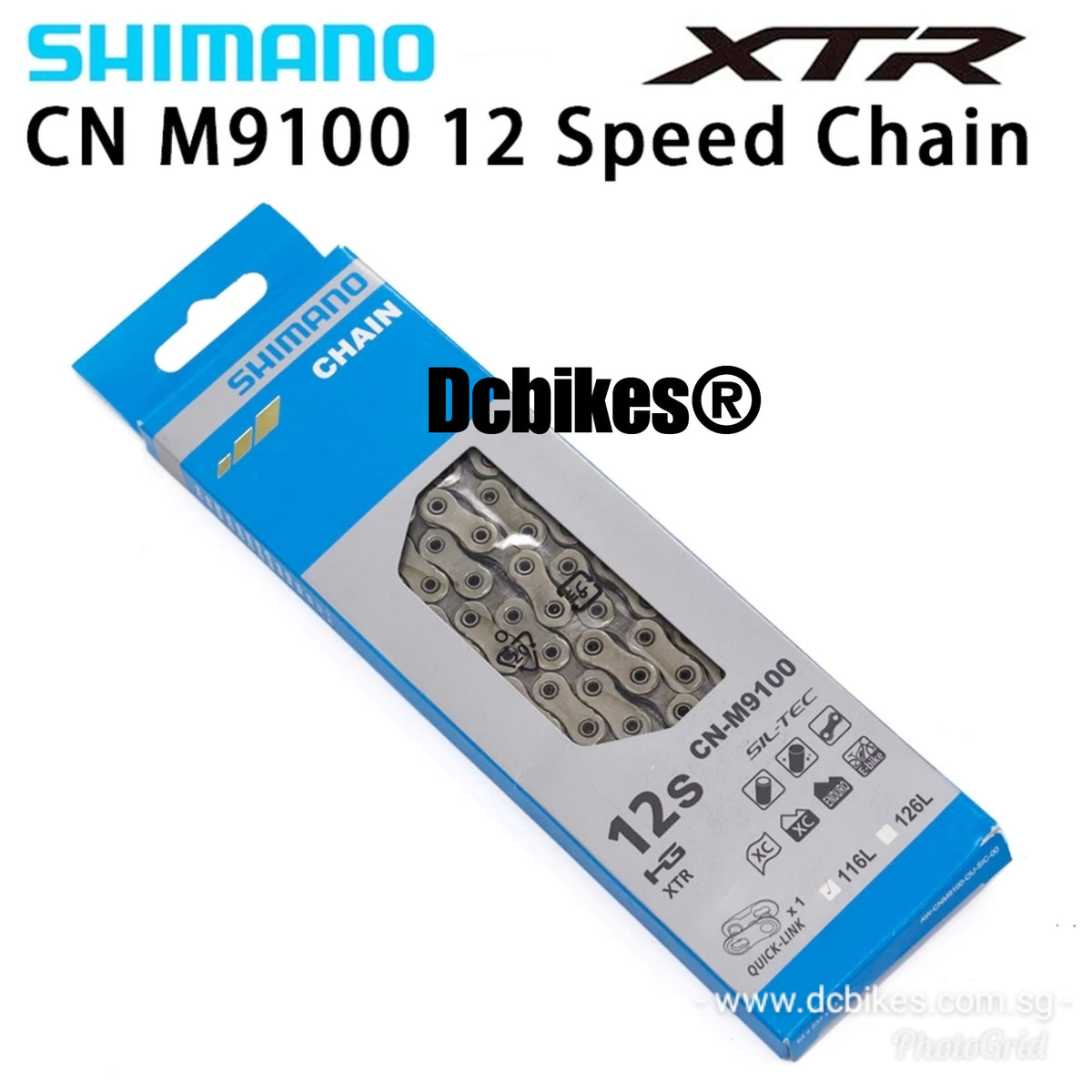 Cadena Shimano XT CN-M8100 12V + quick link