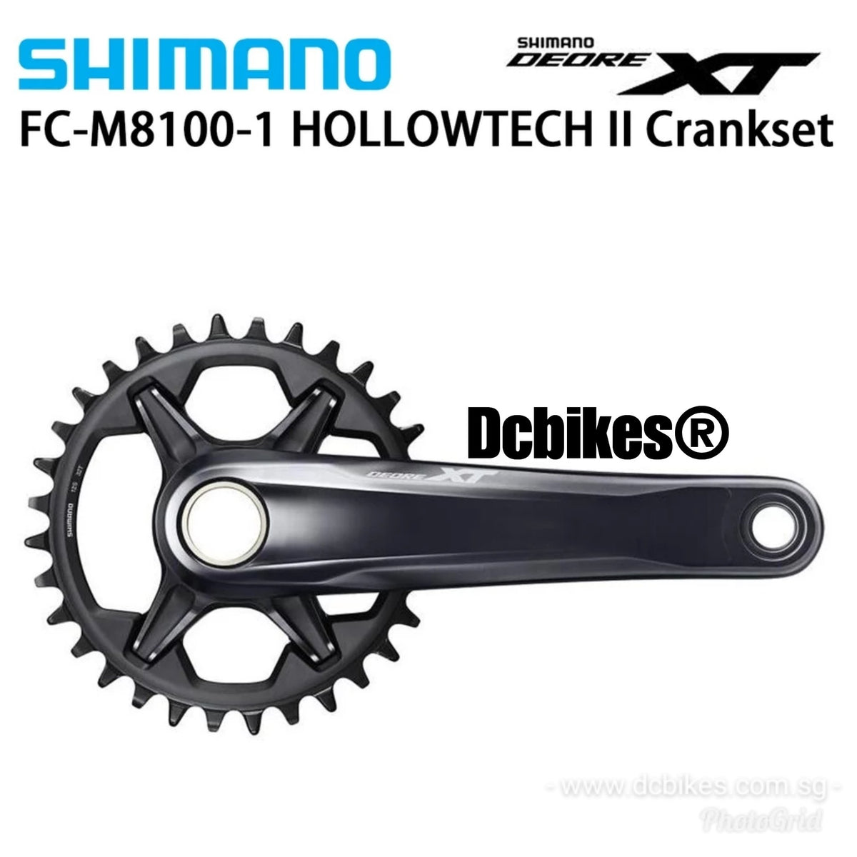 Shimano XT M8100 12 Speed 32T/34T MTB Crankset – Dcbikes