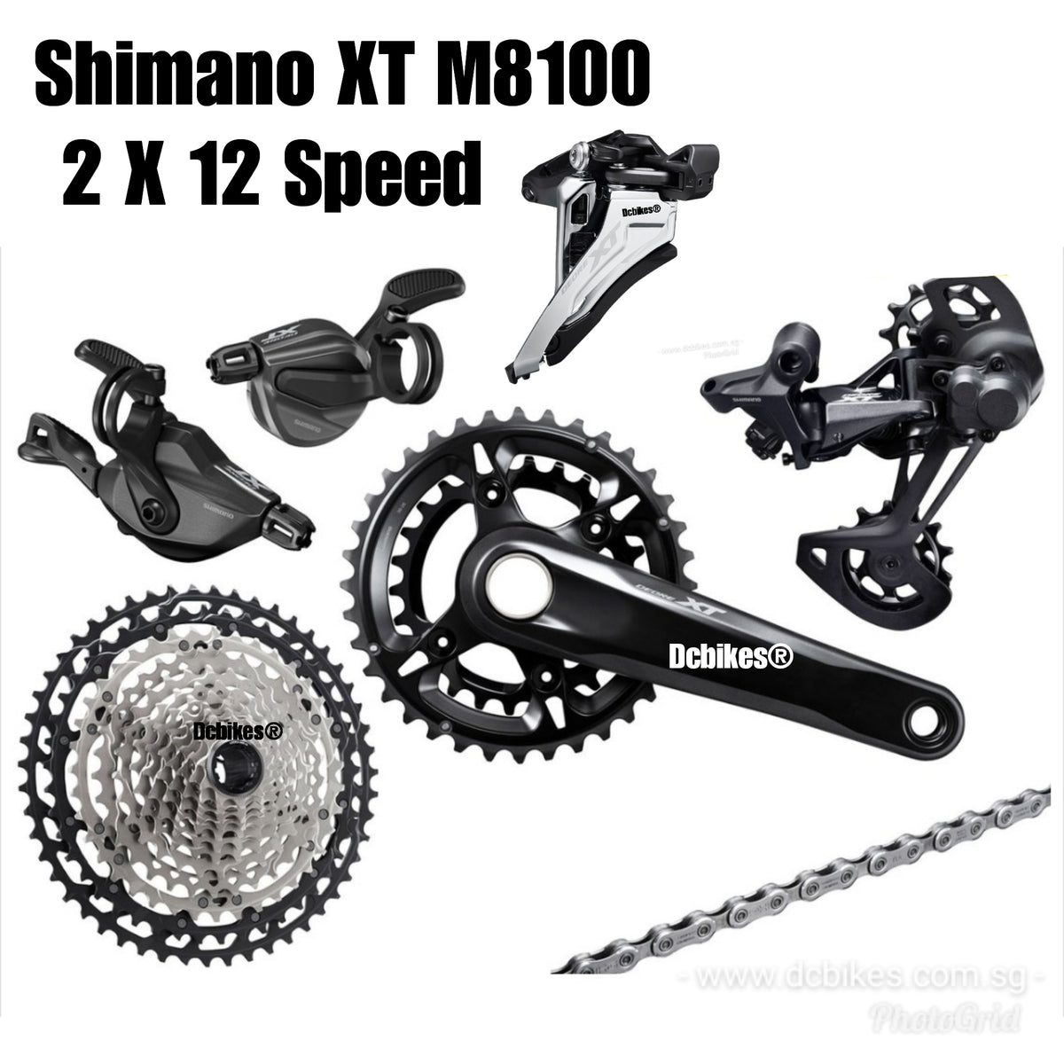 Shimano, XT M8100 X 12 Speed 10-45T Groupset