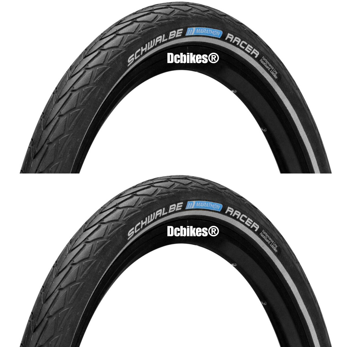 Schwalbe 20 X Marathon Foldie Racer SpeedGrip Wired Tyres (2 Tires)
