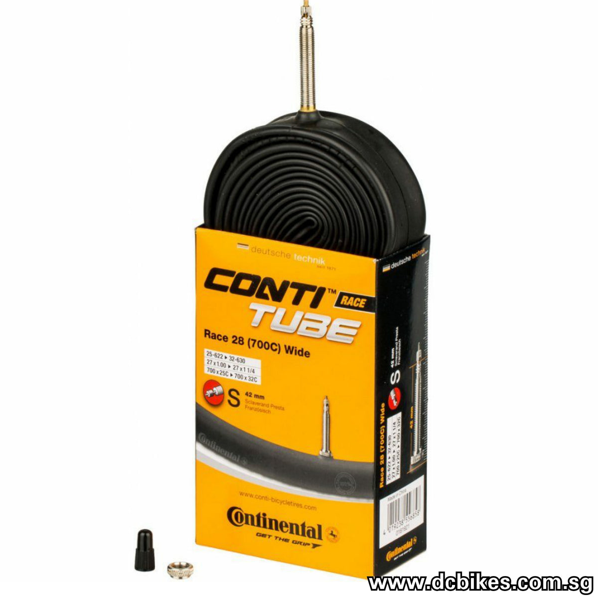 Continental 700c X 25c-32c Race 28 Wide Presta Tube (1 Tube