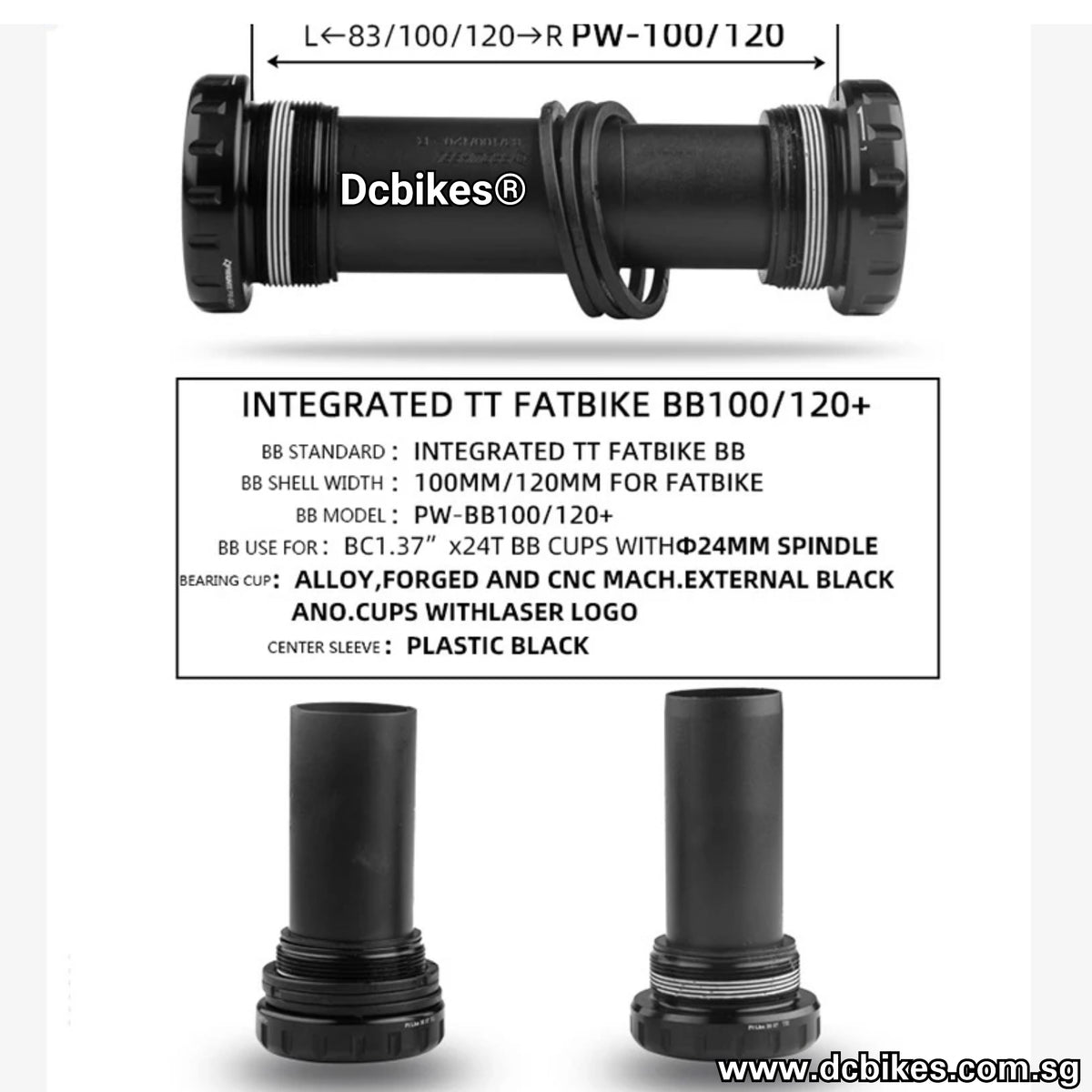 Bsa Fat Bike 100mm Bottom Bracket Fat Bike Threaded 100mm/120mm