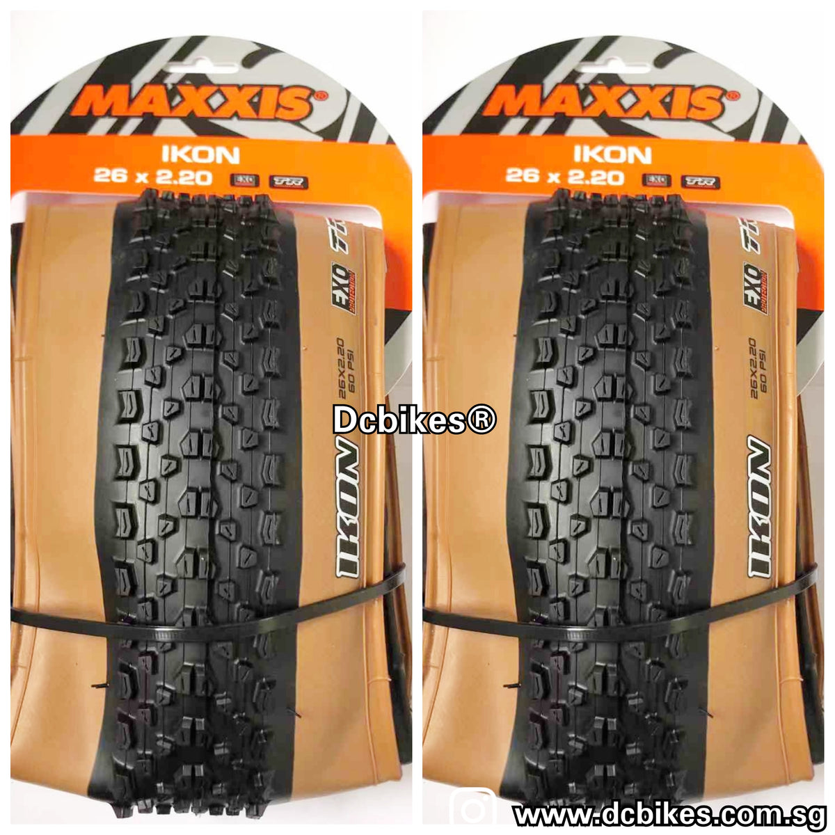 Maxxis 26/27.5/29 X 2.2 Ikon EXO Chocolate MTB Tubeless Ready