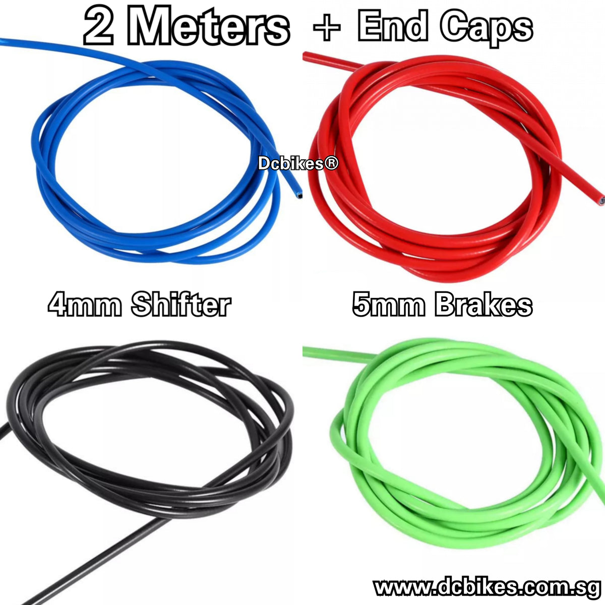 Spiral Silicone Rubber Bike Frame Protection Cable Outer Brake