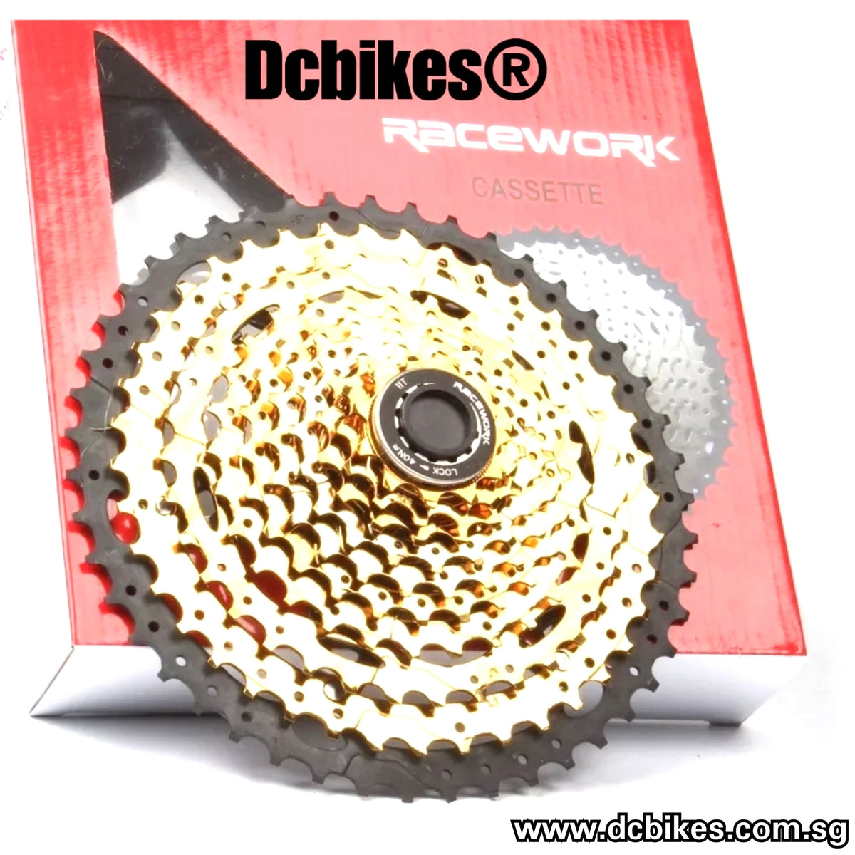 Racework 11 Speed 46T | 50T Gold MTB Wide Ratio Hg Cassette – Dcbikes
