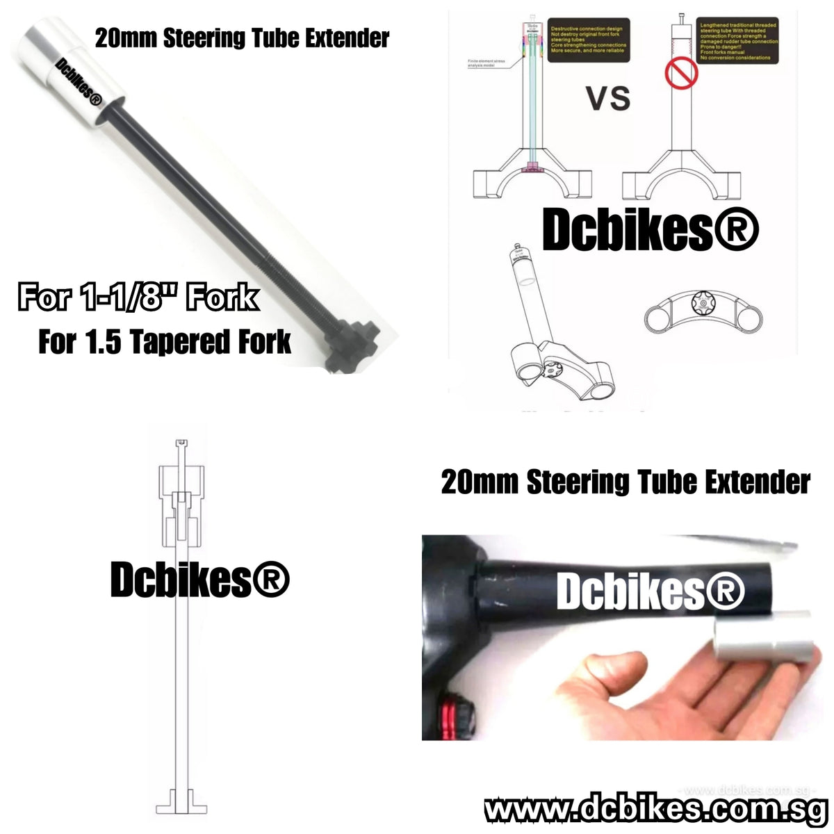 Steerer sales tube extender