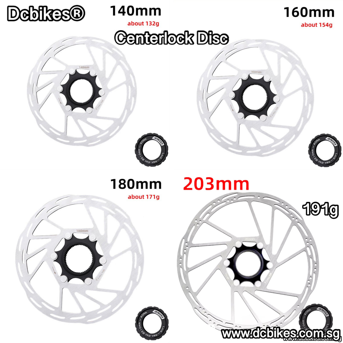 203mm discount centerlock disc