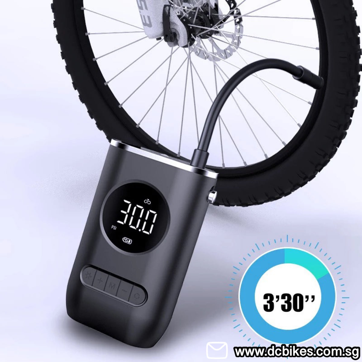 electric air pump for bicycle Portable Battery Operated Ebike speed motor that inflates a 700 x 35C city bike tire from 60 to 80 PSI in just 35 seconds Best Bike Mini-Inflators: 11 Tiny