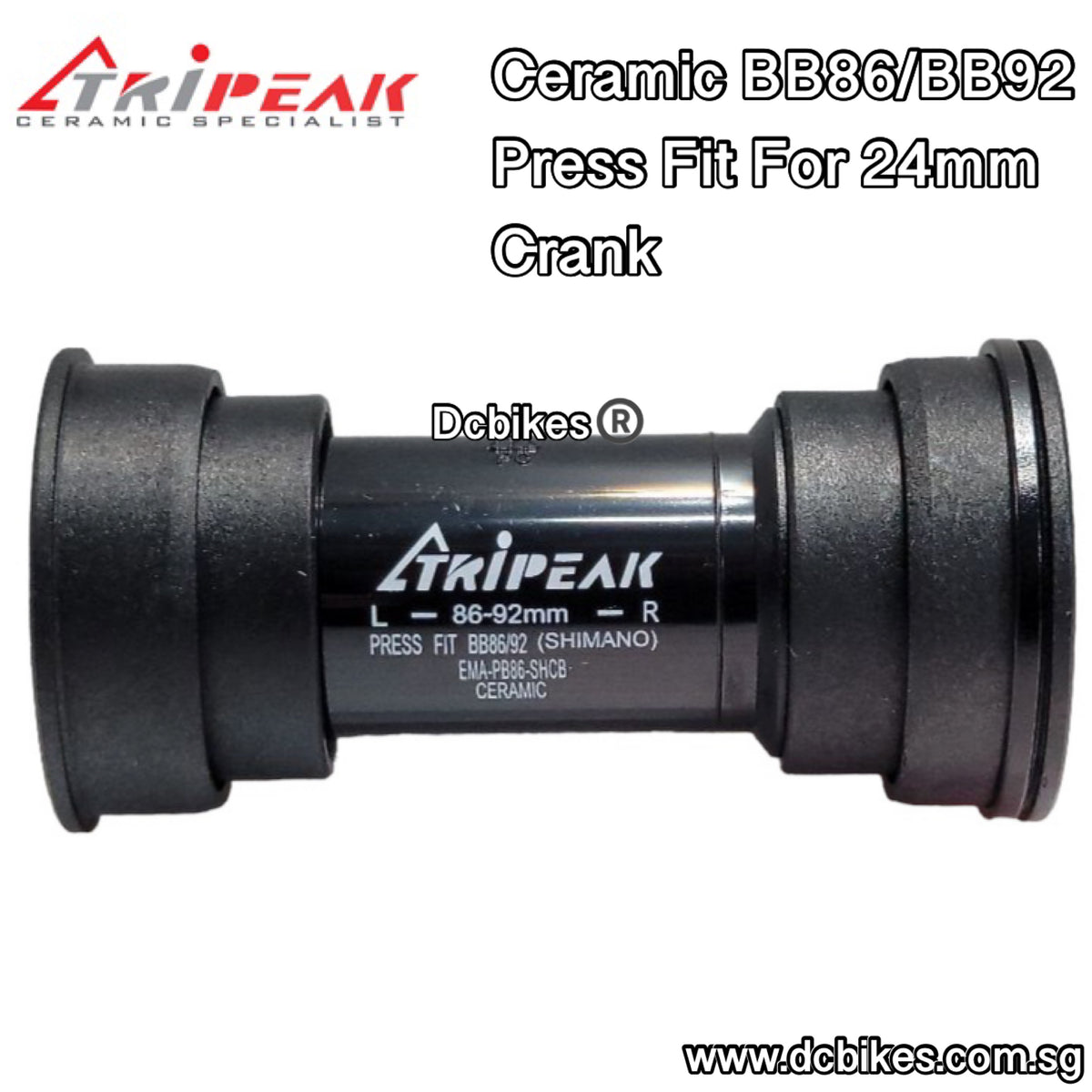 Tripeak Ceramic BB86 BB92 Press Fit Bottom Bracket BB For Shimano 24