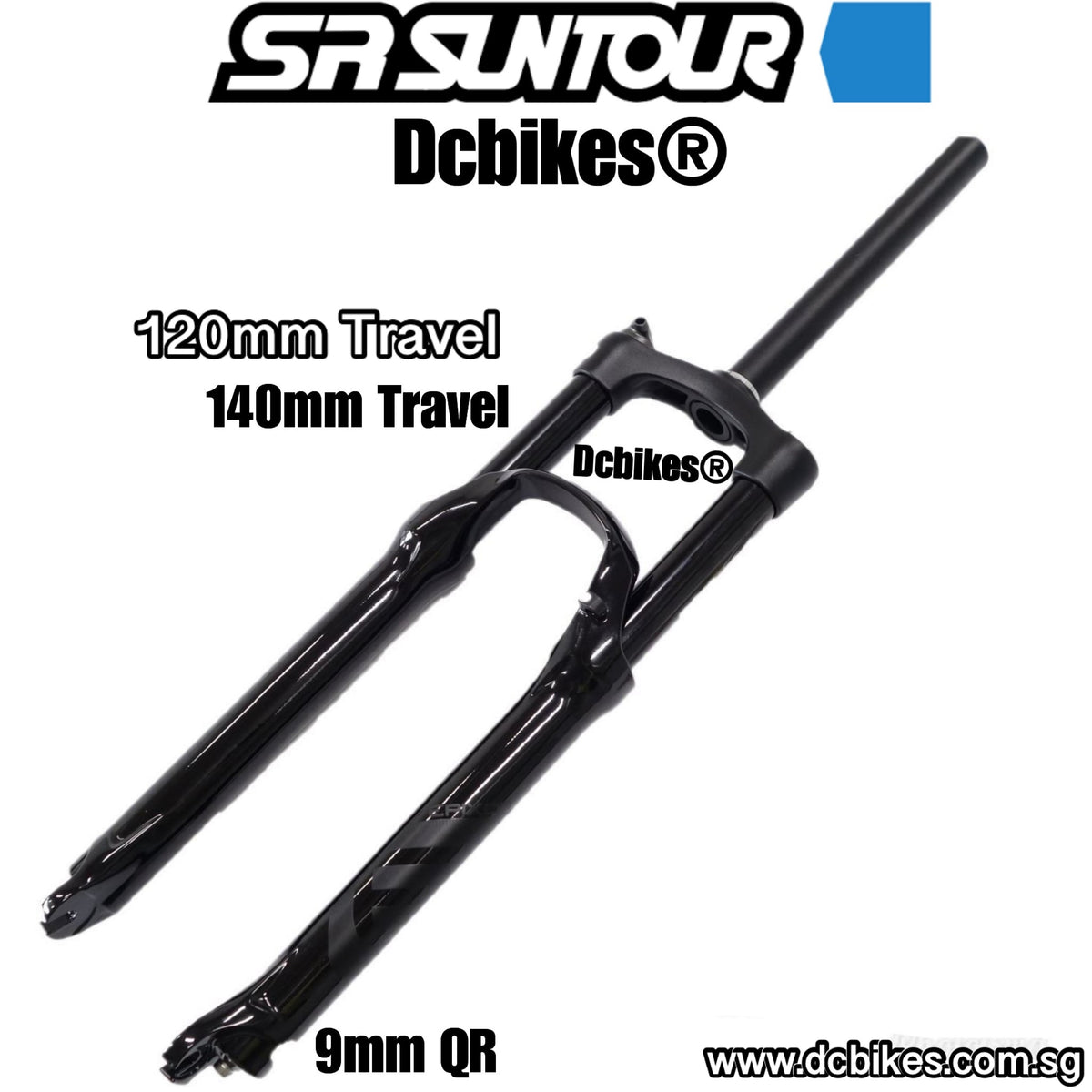 Sr Suntour 26 27.5 29 Epixon Air 120mm 140mm Travel MTB Matt Bl Dcbikes