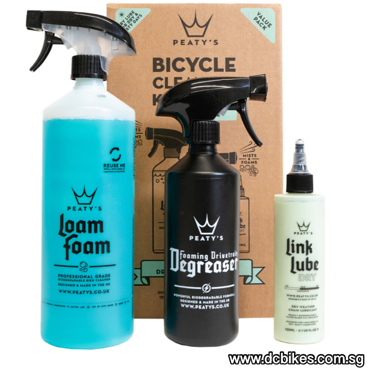 Peaty's Bike Wash + Drivetrain Degreaser & Chain Lube Starter Pack D