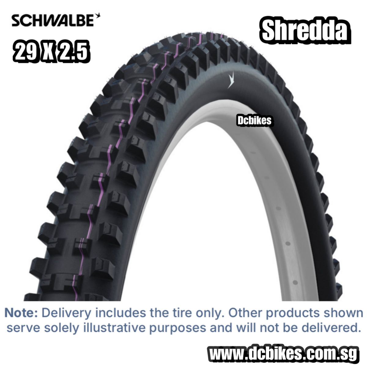 Schwalbe 29 X 2.5 Shredda Gravity Pro Radial Addix Ultra Soft Tubeless ...