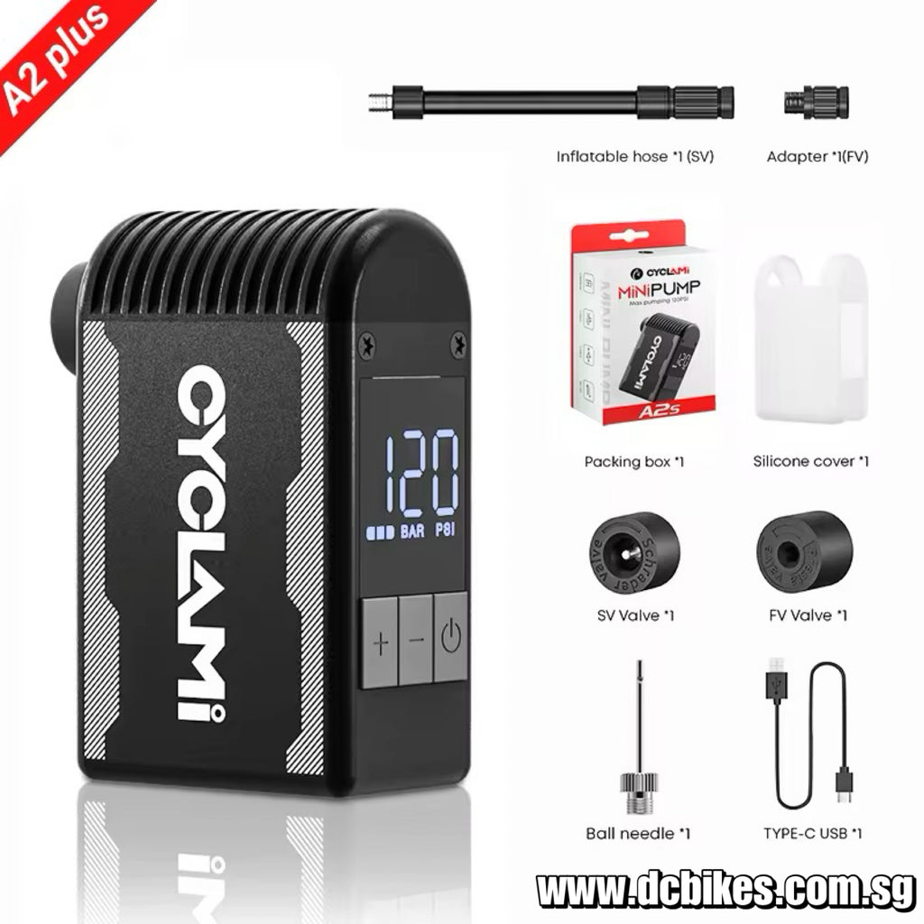 メンテナンス CYCLAMi MiNiPUMP A2S CYCLAMI A2S Mini Electric Air Pump 120 PSI Portable Bicycle