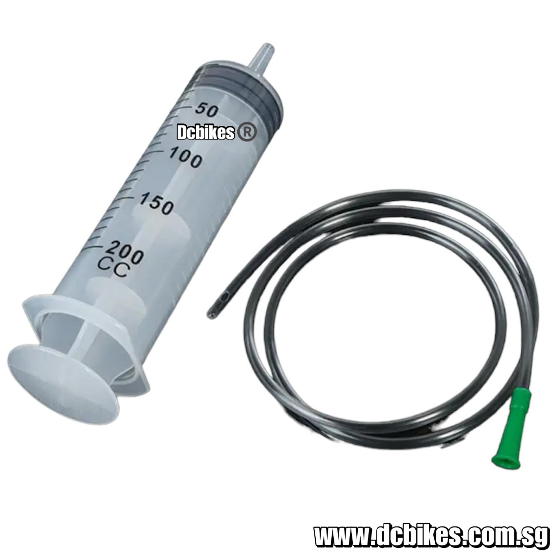 200ml Plastic Syringe With 80cm Clear Tube Kit Set For Injector Measur ...