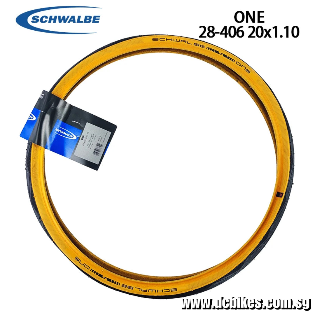 Schwalbe 20 X 1.1 Skinwall Yellow One Performance Tube Type