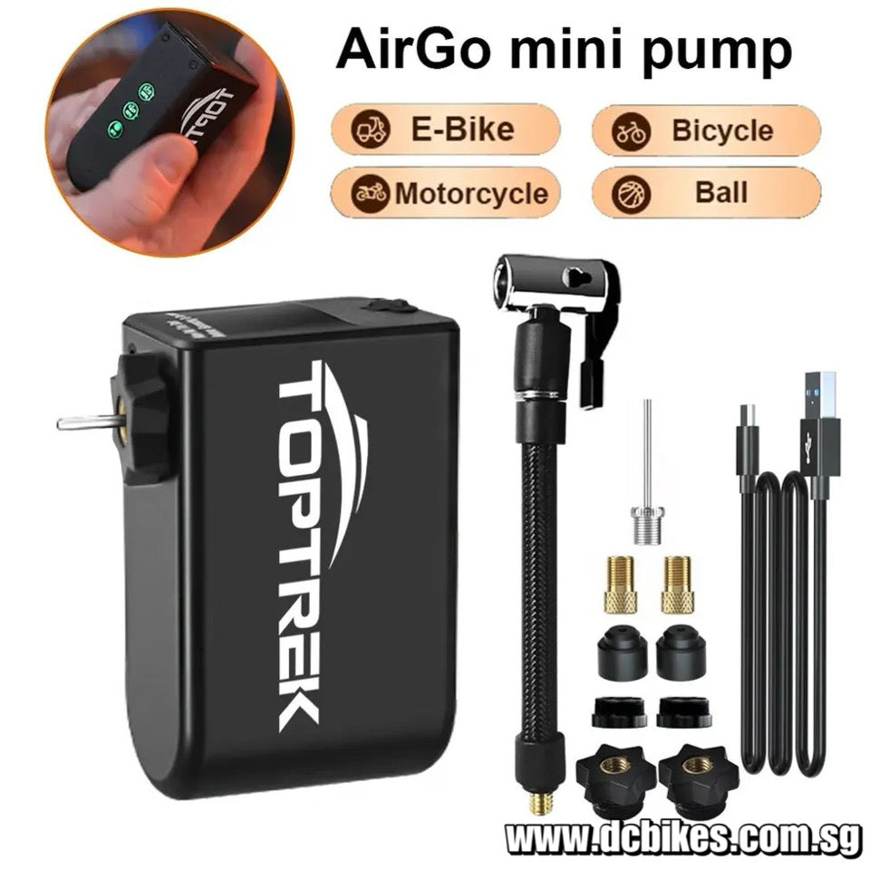 Rechargeable Toptrek Mini Electric Air Pump Portable 1260mAh 