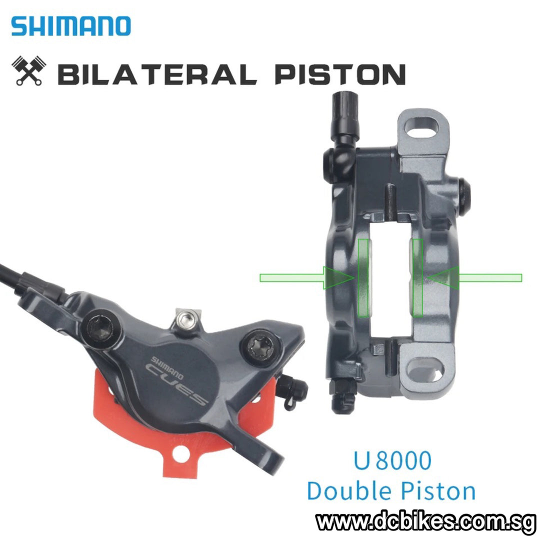 Shimano CUES U8000 | U8020 Hydraulic 2 | 4 Pistons Disc Brakeset