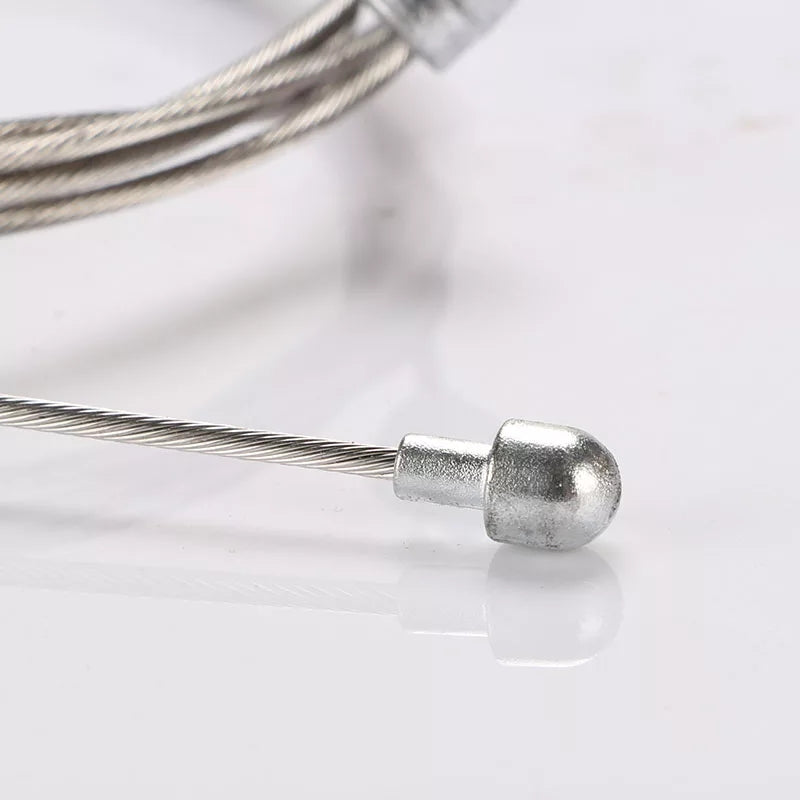 10-Pack Bicycle Shift Inner Cables – Stainless Steel, White – For Derailleur & Shifter