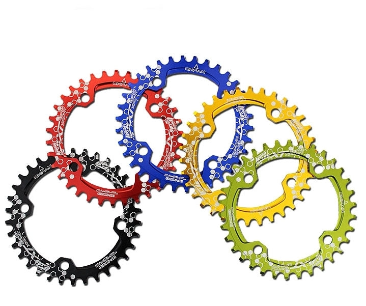 104bcd ROUND Narrow Wide Chain Ring Single Speed Anodized