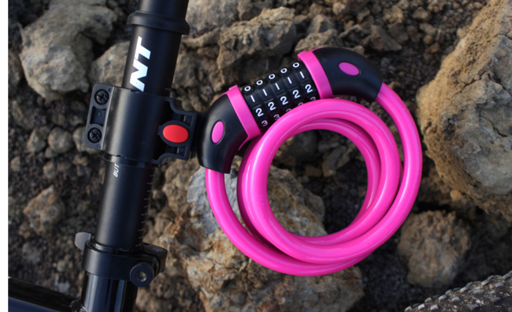 Pink bike lock on sale