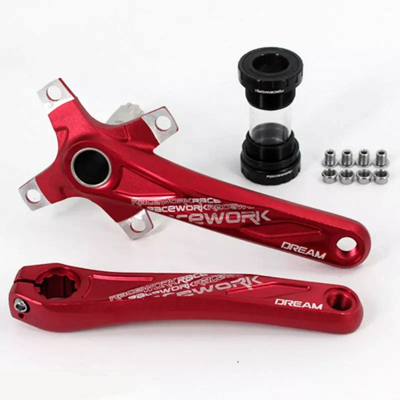 Racework MTB Anodized Hollowtech Crank 68mm/73mm Bottom Bracket