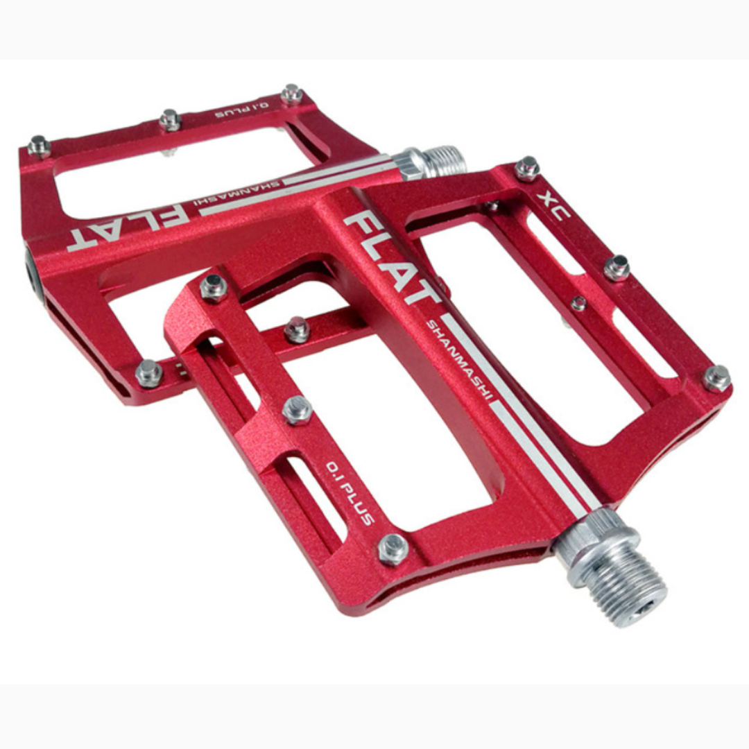shanmashi flat pedals Anodized Lightweight Aluminum Bicycle Flat Pedals – Dcbikes