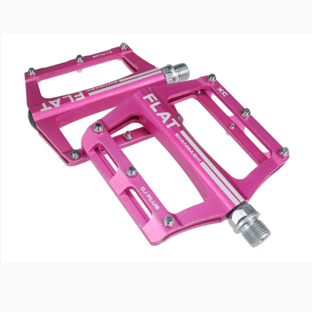 Flat pedals pink sale