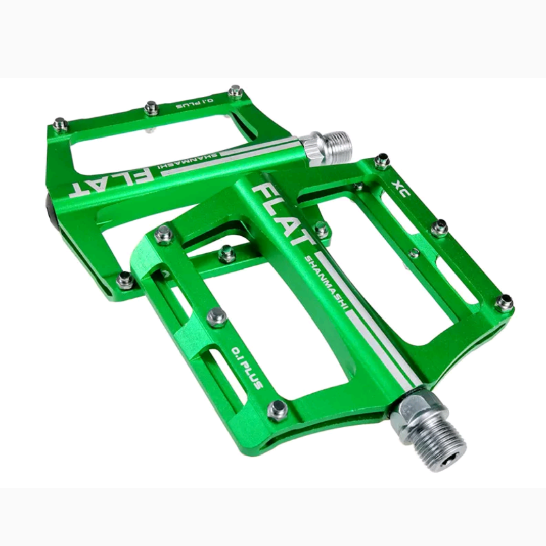 shanmashi flat pedals Anodized Lightweight Aluminum Bicycle Flat Pedals – Dcbikes