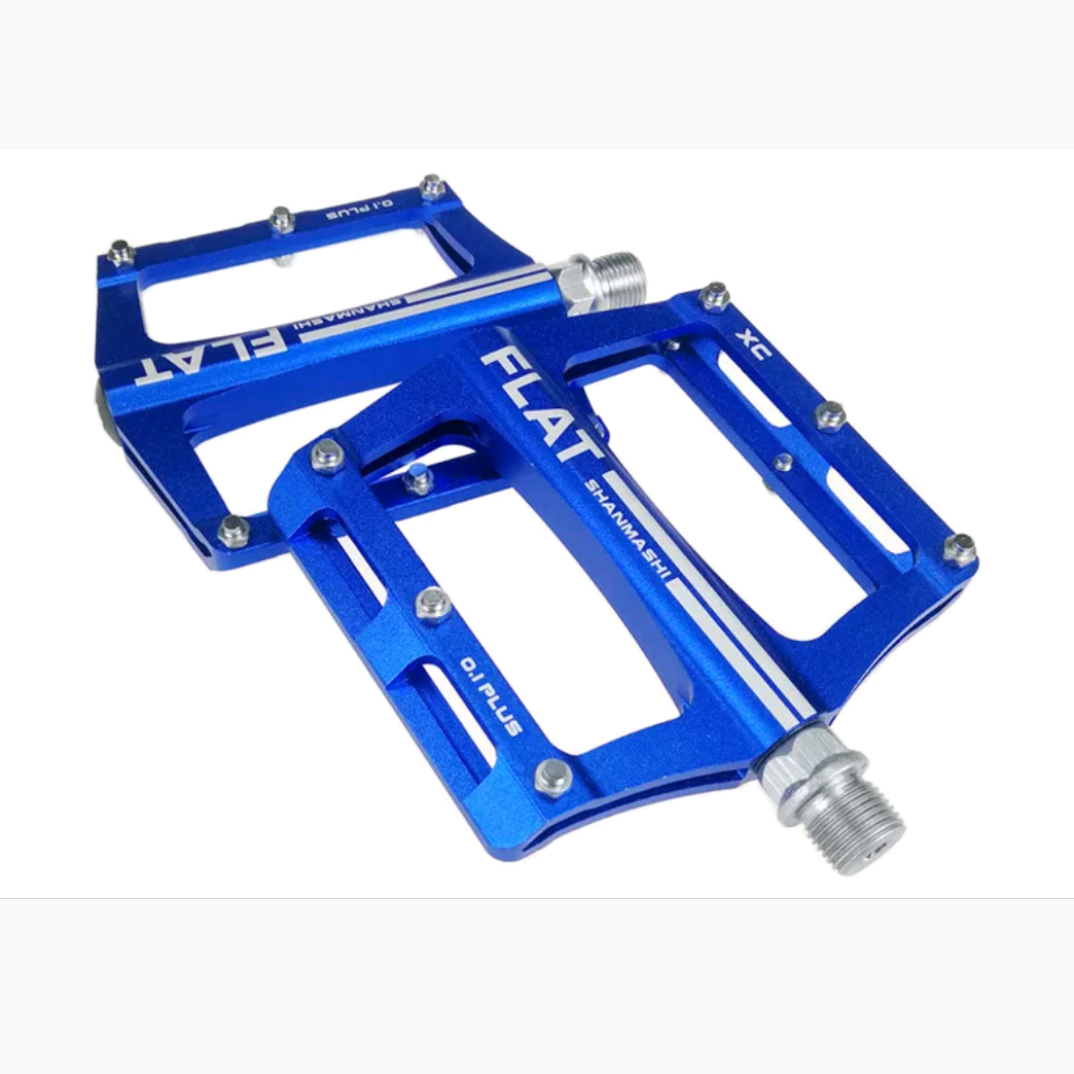 shanmashi flat pedals Anodized Lightweight Aluminum Bicycle Flat Pedals – Dcbikes