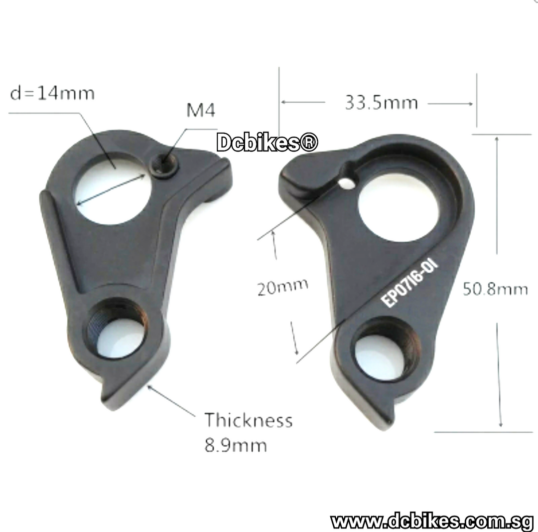 Various Rear Derailleur Hanger Mech Dropouts For Canyon Dcbikes