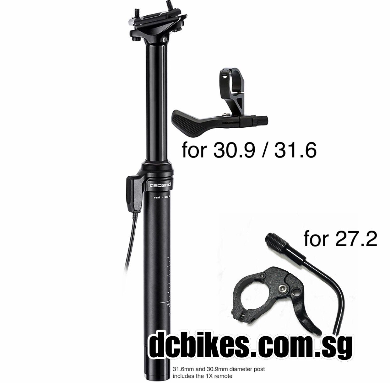 Brand-X Ascend II 27.2mm x 390mm 105mm ドロッパーシートポスト