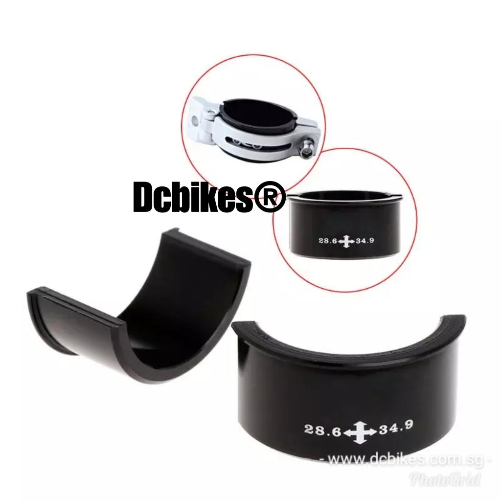 パーツ SHIGE 28.6mm - 34.9mm Bicycle Front Derailleur Shim Adapter Conversion