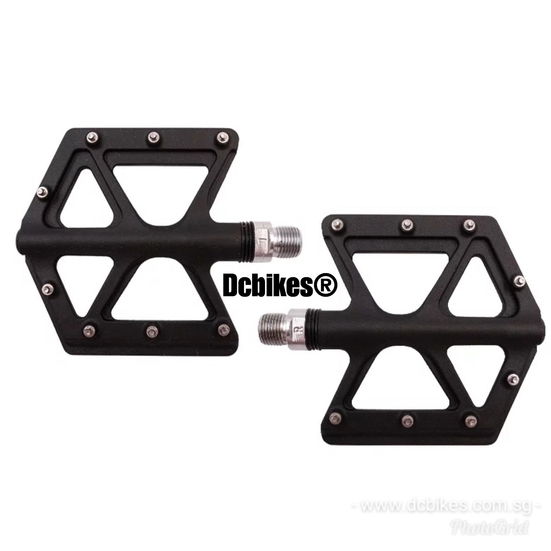 carbon pedalen Matt Black Carbon Fiber Composite Ultralight MTB Flat Pedals 235g – Dcbikes