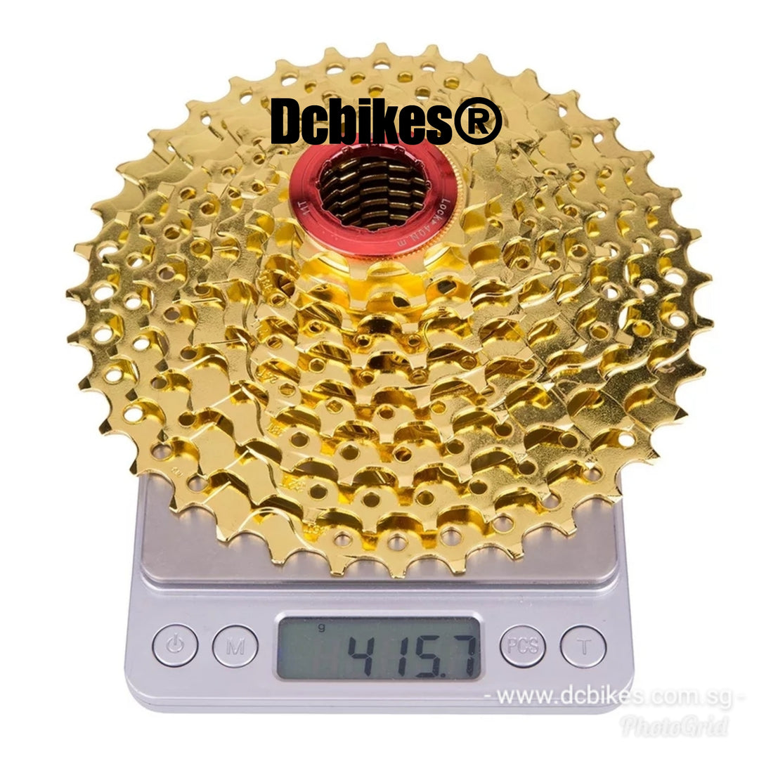 Gold 8 | 9 | 10 Speed 11T - 36T MTB Bicycle HG Cassette – Dcbikes