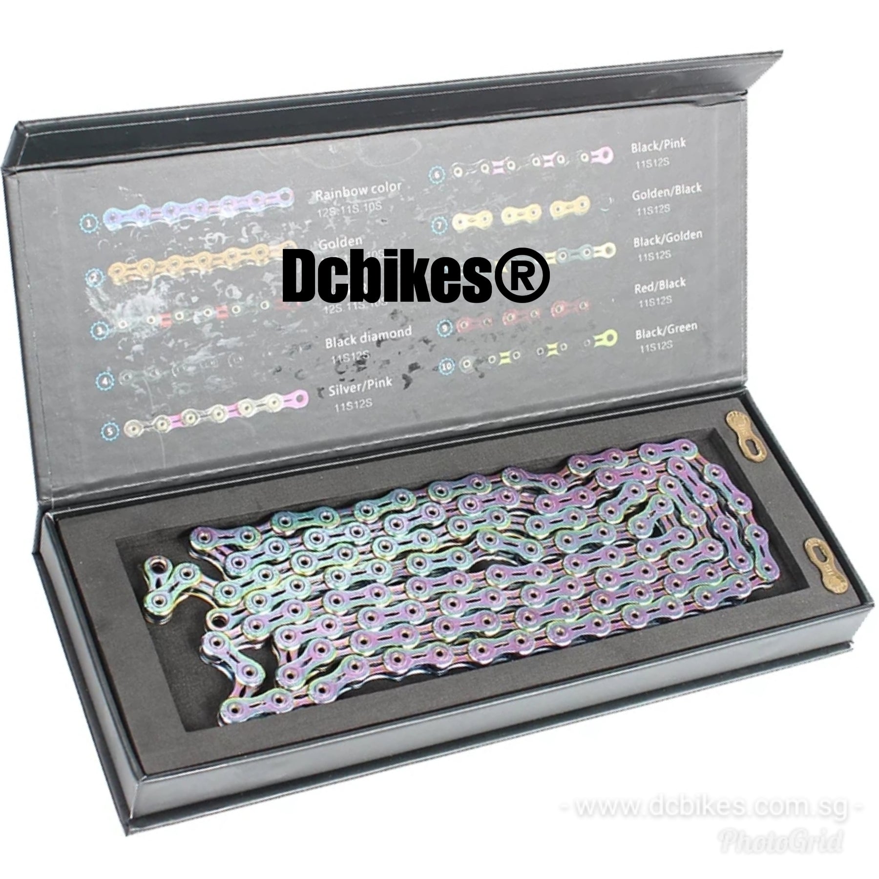 SwishTi SP1101 11-Speed Bike Chain – Black, 116 Links, Works With Shimano & Campagnolo