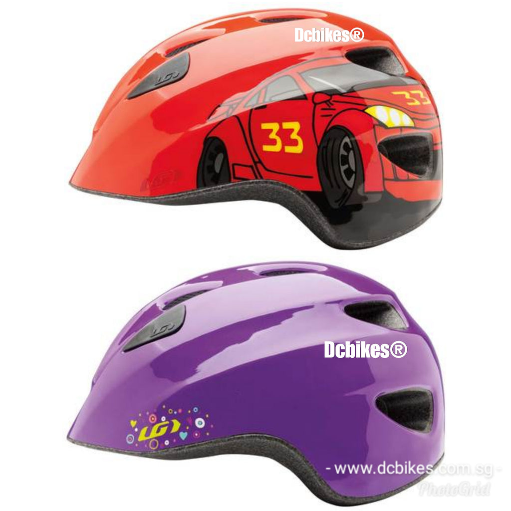 Louis Garneau X Brat Kids Junior Red Purple Protective Helmet Dcbikes