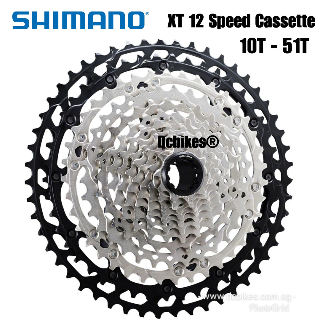 SHIMANO(シマノ) DEOREXT CS-M8100 12S 10-51T Shimano XT 12 Speed 10T-51T CS-M8100 MTB Cassette – Dcbikes