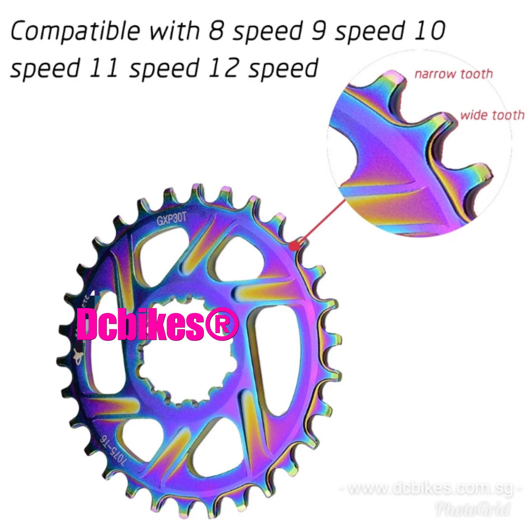 Oil Slick 32T/34T DUB GXP ROUND Boost 148 MTB Narrow Wide Direct
