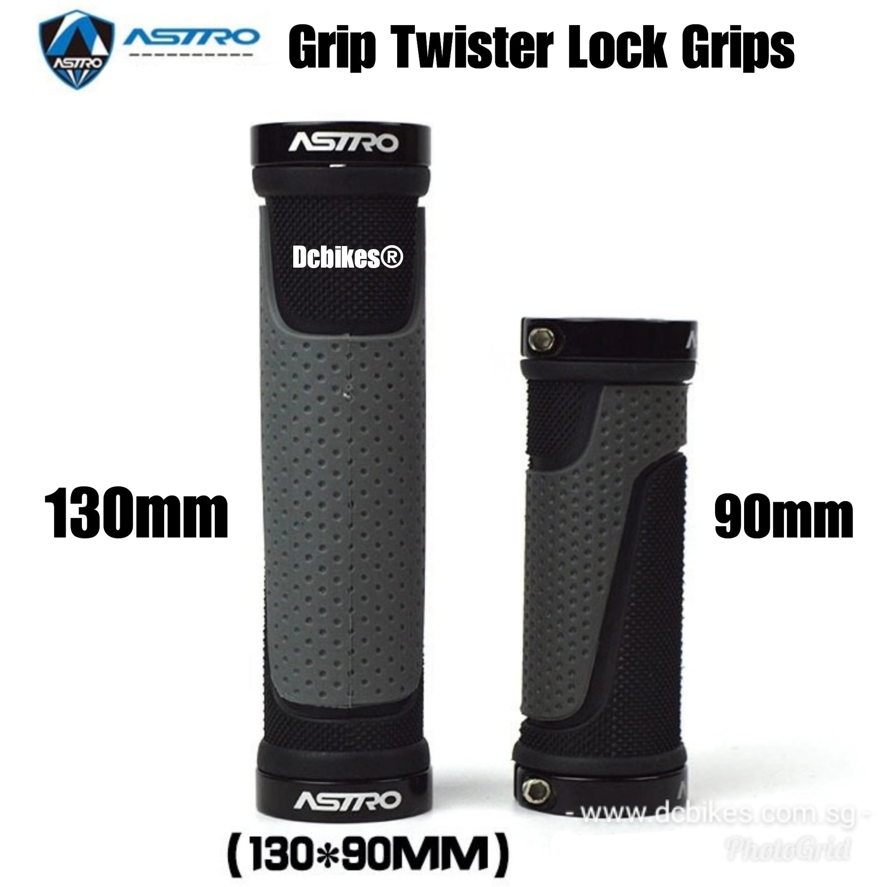Shift Lock Cosmic Astro 90mm X 130mm MTB Bicycle Cosmic Lock On Twist Shifter Grips – Dcbikes