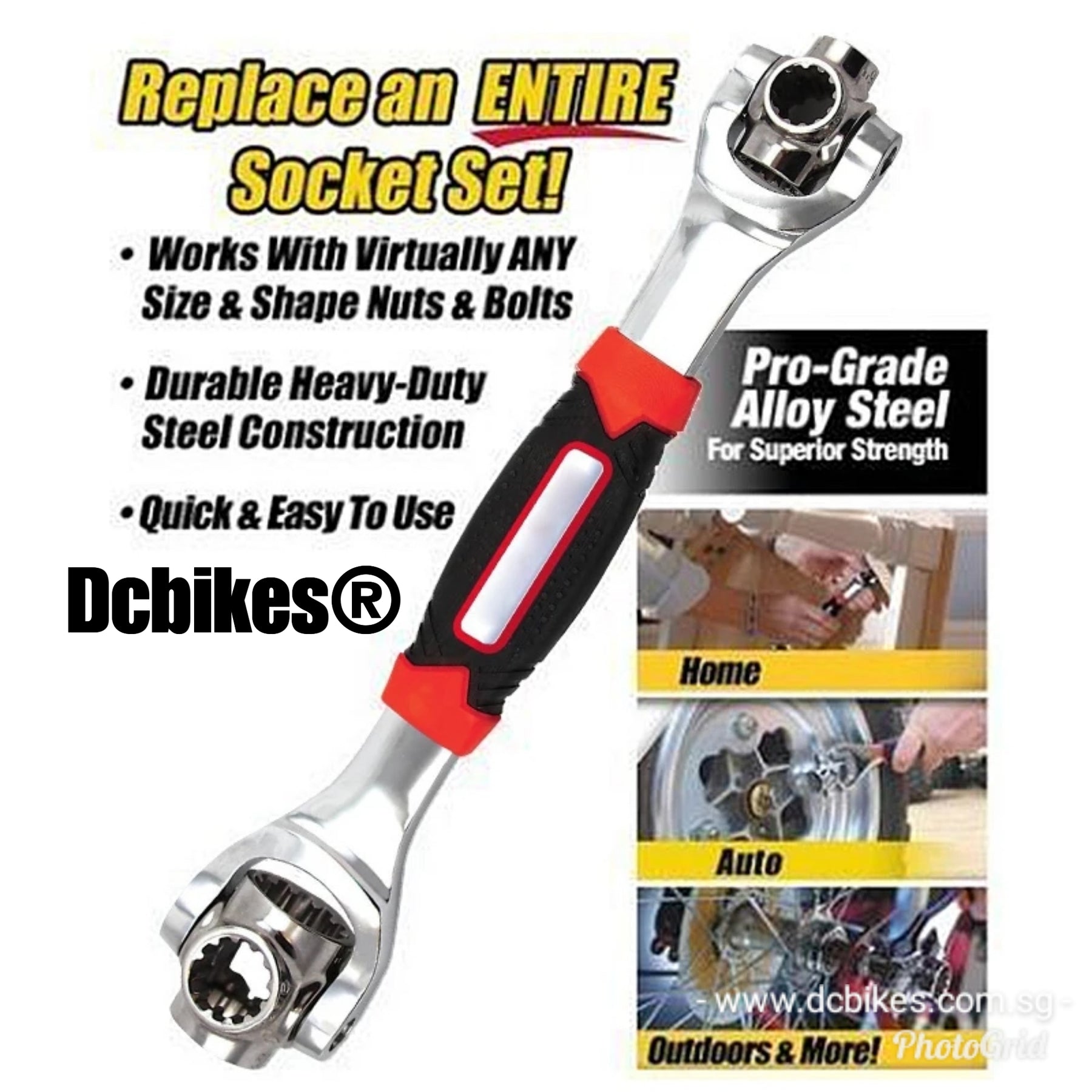 48 in 1 Multifunctional 360 Degree Revolving Rotating Wrench Socket ...