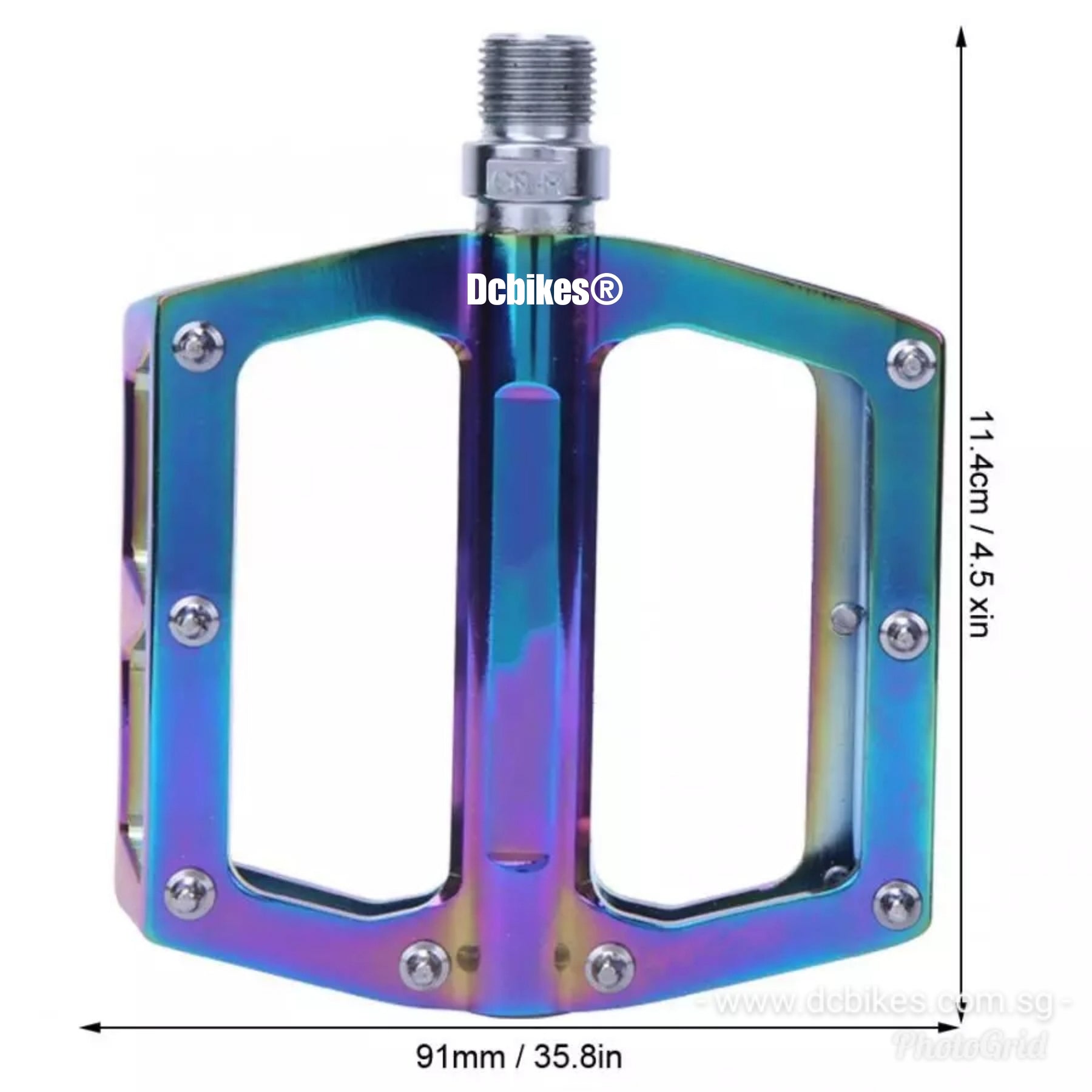 mtb pedale rainbow Oil Slick Rainbow MTB Road Aluminum Alloy MTB Pedals – Dcbikes