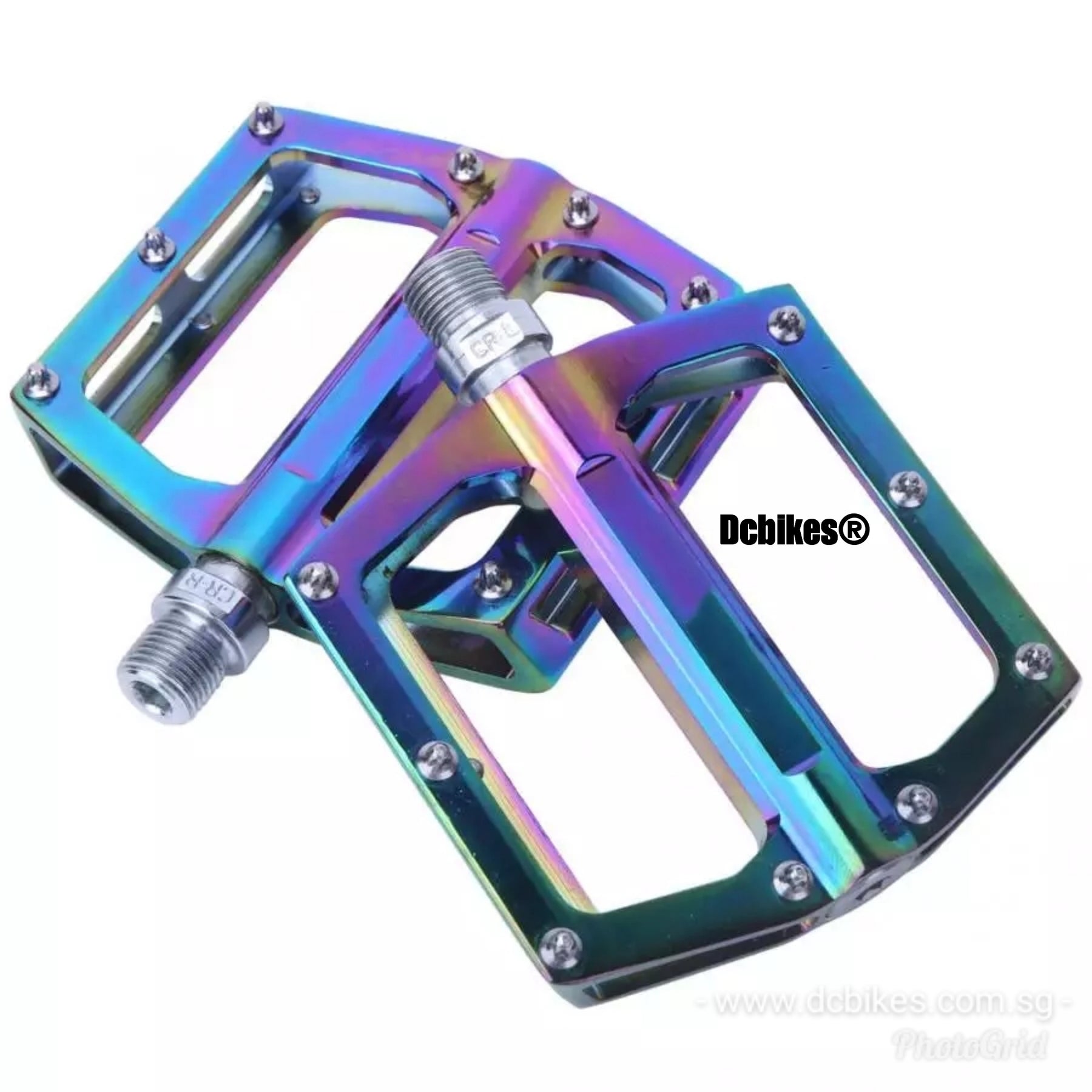 pedale rainbow Oil Slick Rainbow MTB Road Aluminum Alloy MTB Pedals – Dcbikes