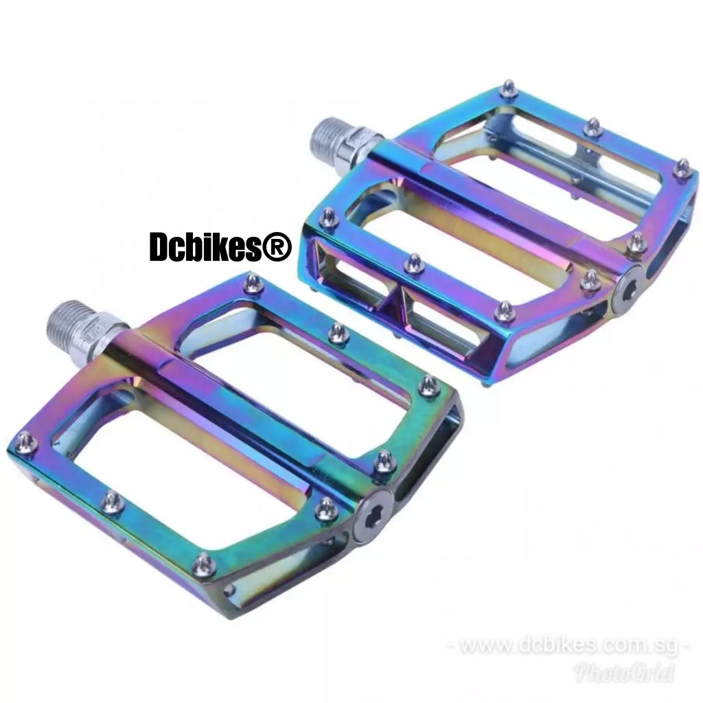 Oil Slick Rainbow MTB Road Aluminum Alloy MTB Pedals – Dcbikes