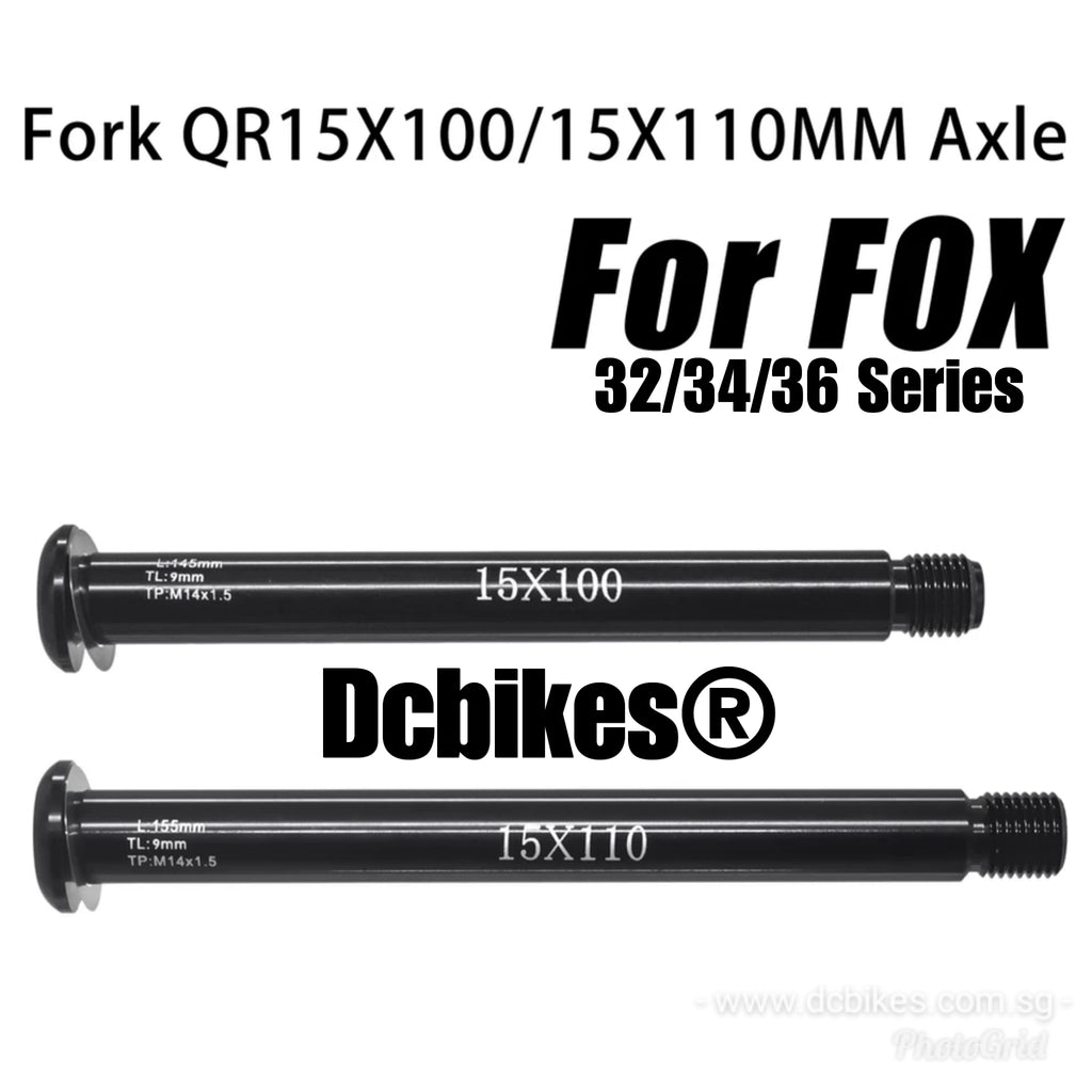 15mm X 100mm/15mm X 110mm Thru Axle For FOX Front Fork SC 32 34 36